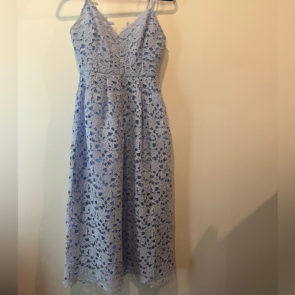 ASTR The Label Lace A Line Midi Dress